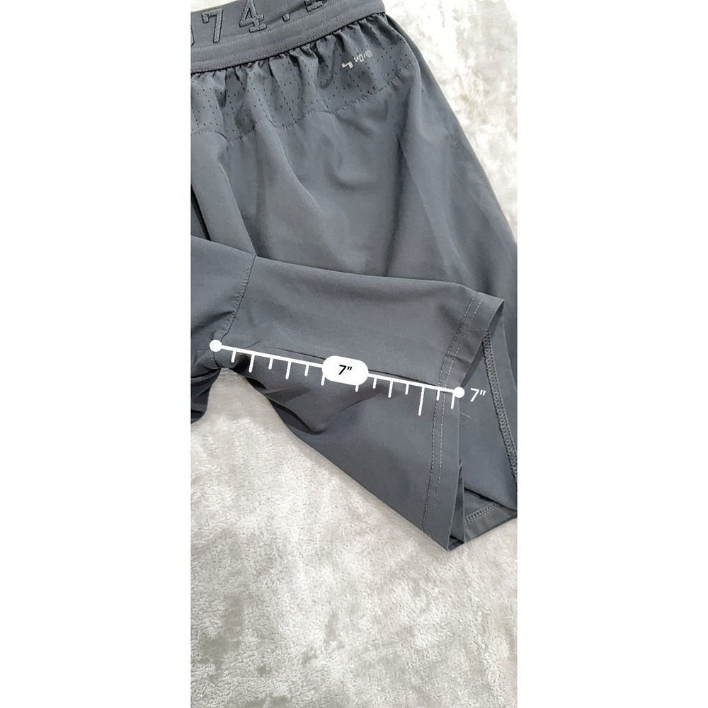 Hinds Running Shorts Mens Size Large Gray Fully Lined Pockets Stretch Waist - Picture 11 of 12
